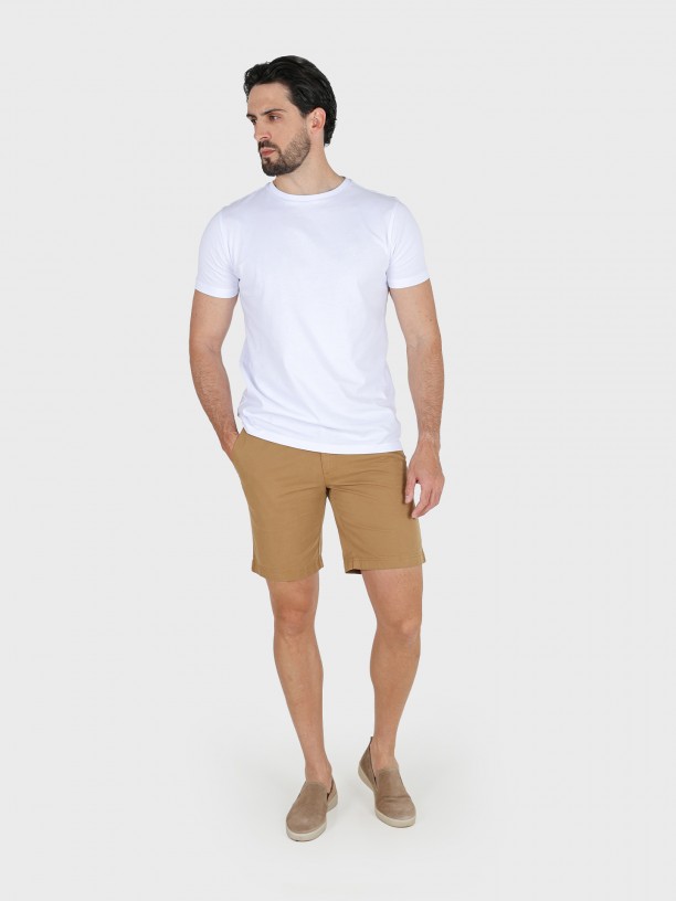 Cotton elastic chino shorts Cotton elastic chino shorts