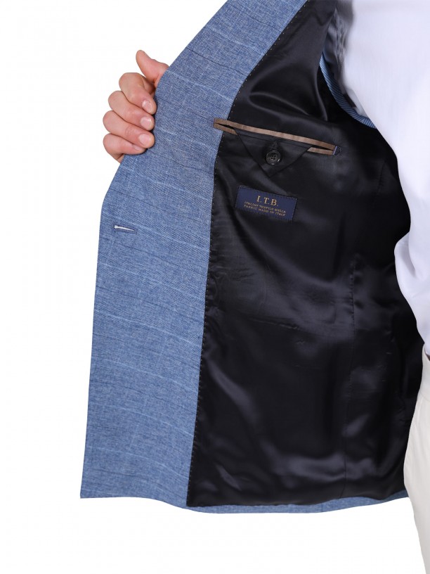 Double-breasted wool, cotton Double-breasted wool, cotton