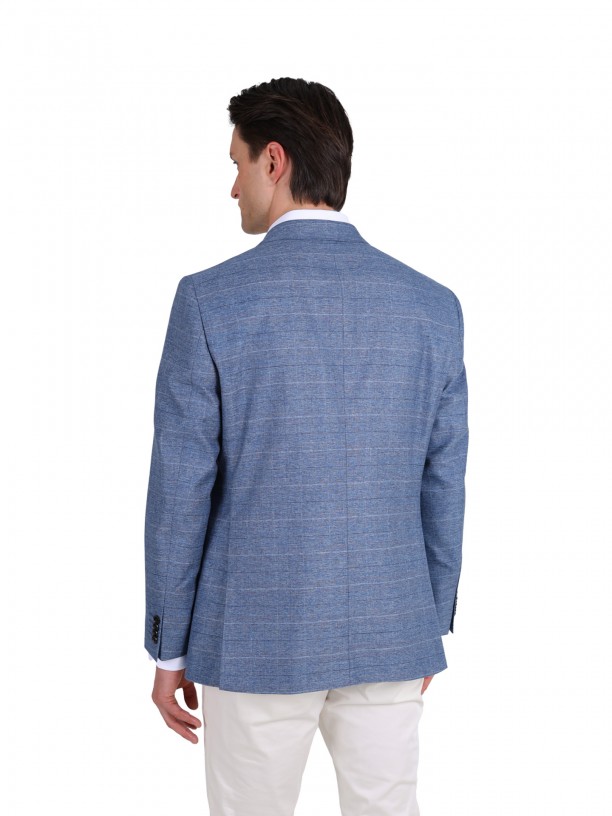 Double-breasted wool, cotton Double-breasted wool, cotton