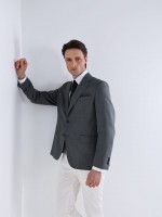 Blazer de lã, seda e linho Blazer de lã, seda e linho