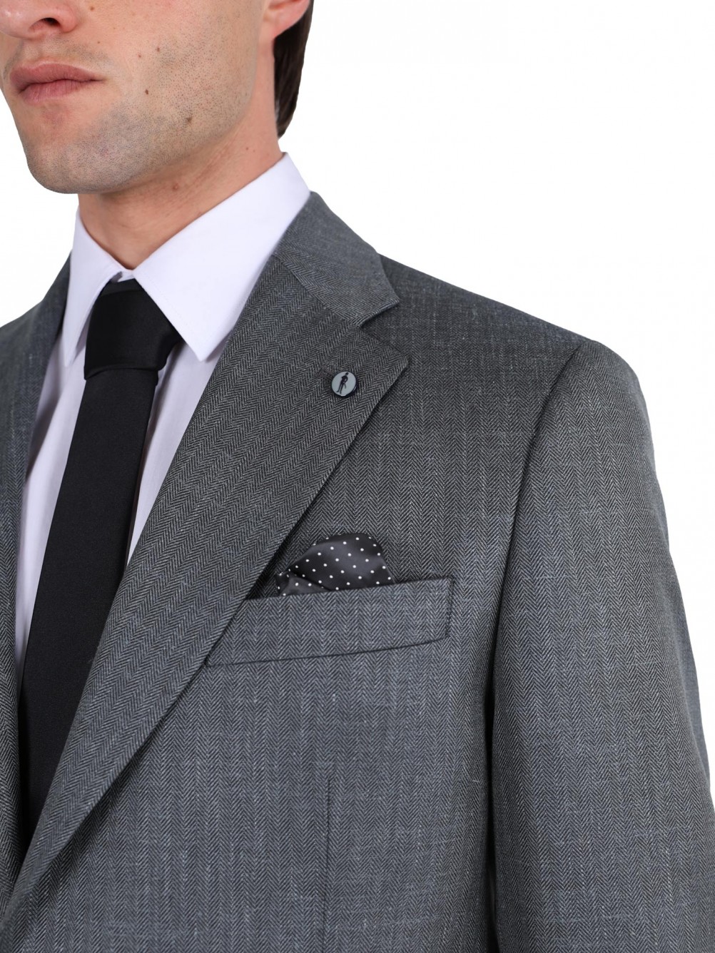 Blazer de lã, seda e linho