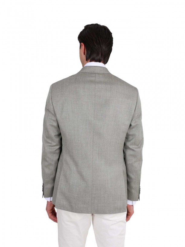 Blazer de l, seda e linho