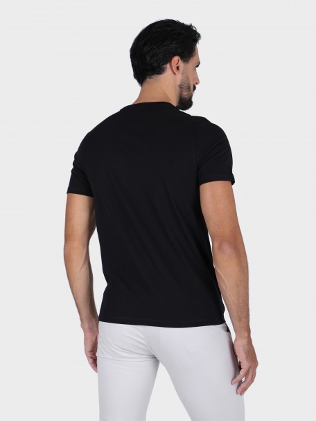 Camiseta lisa algodón cuello redondo Camiseta lisa algodón cuello redondo