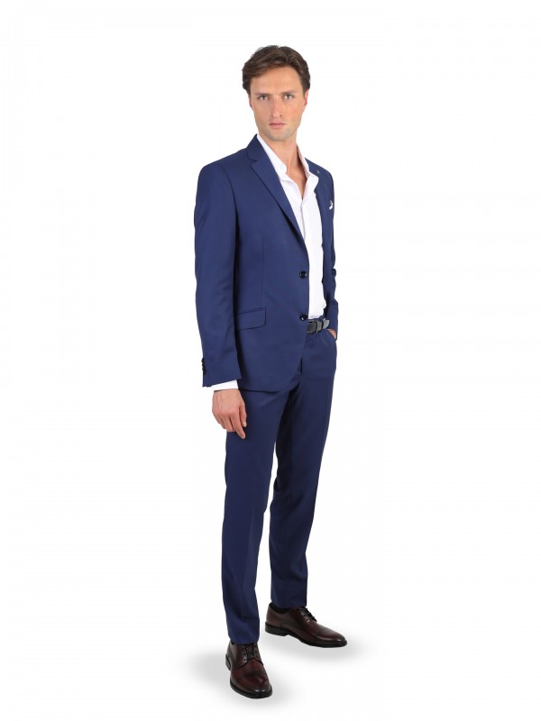 Plain slim fit suit