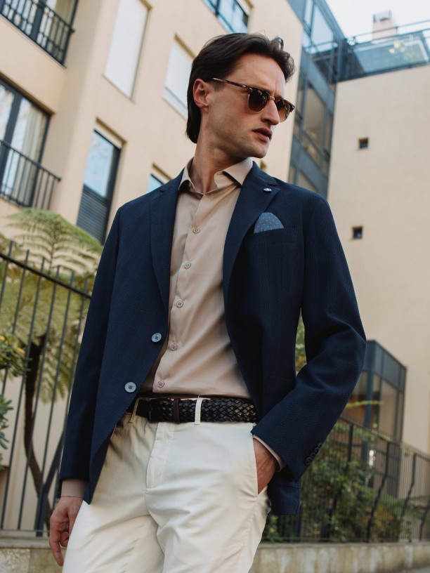Blazer microestructurado