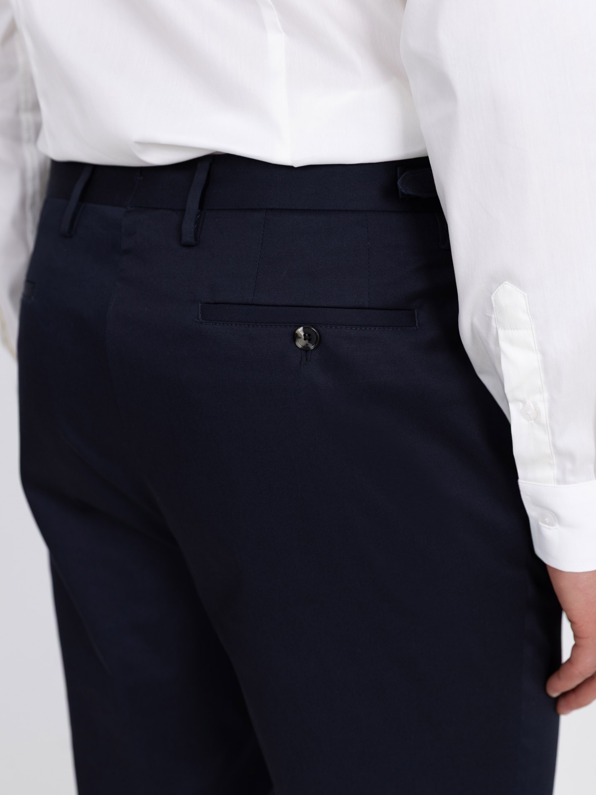 Pantalones de corte regular en mezcla de algodón