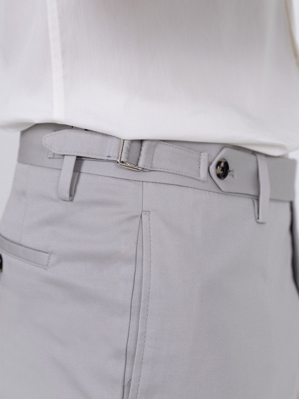 Pantalones de corte regular en mezcla de algodón