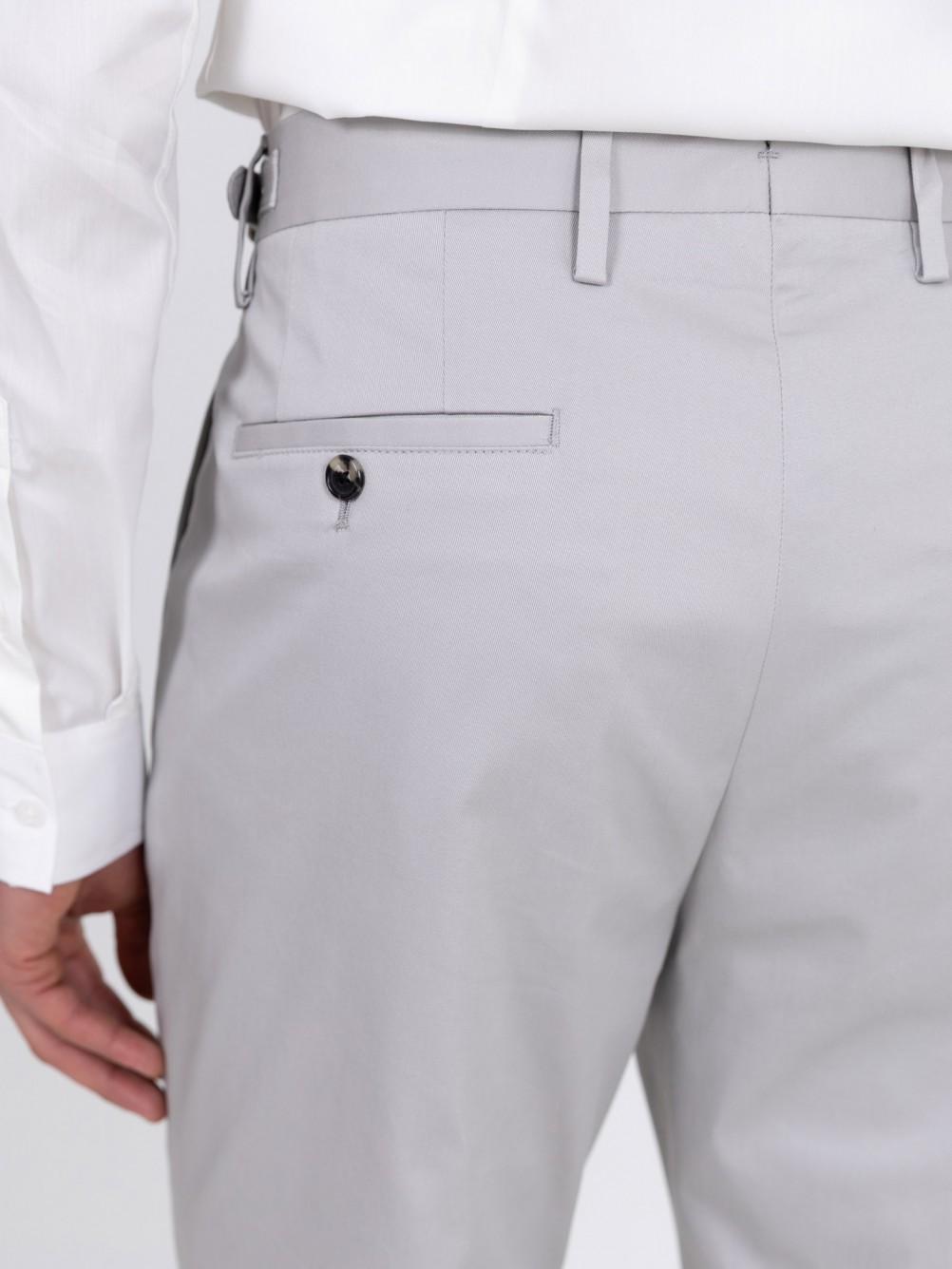 Pantalones de corte regular en mezcla de algodón