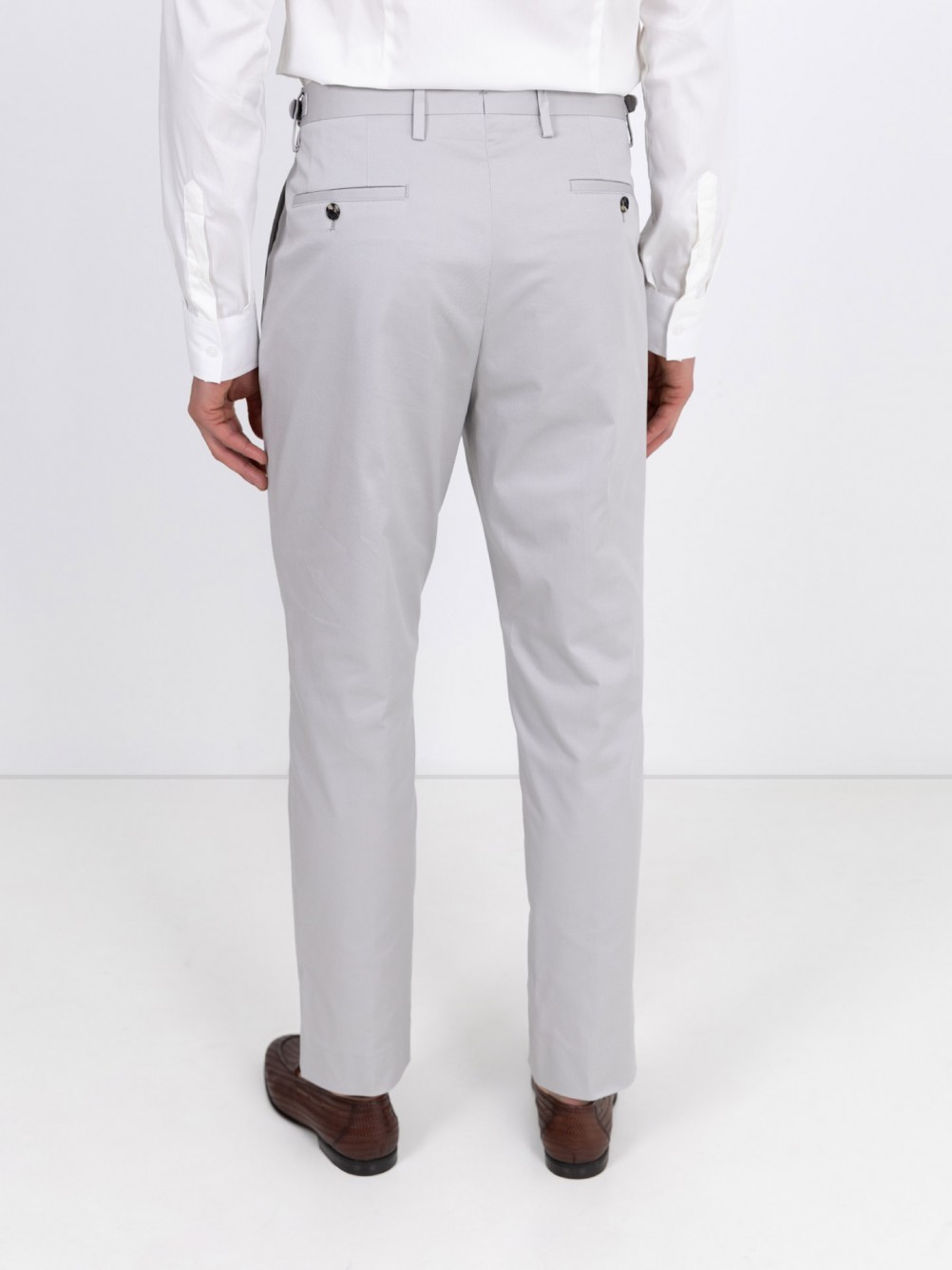 Pantalones de corte regular en mezcla de algodón