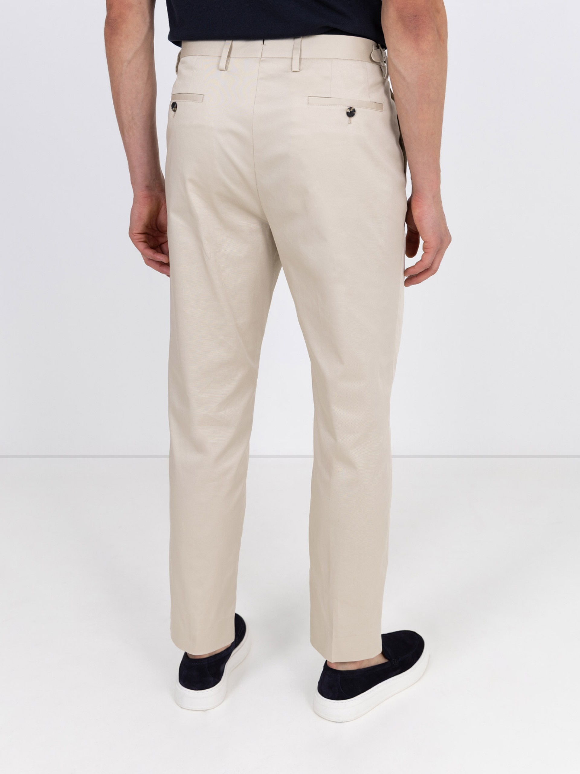 Pantalones de corte regular en mezcla de algodón