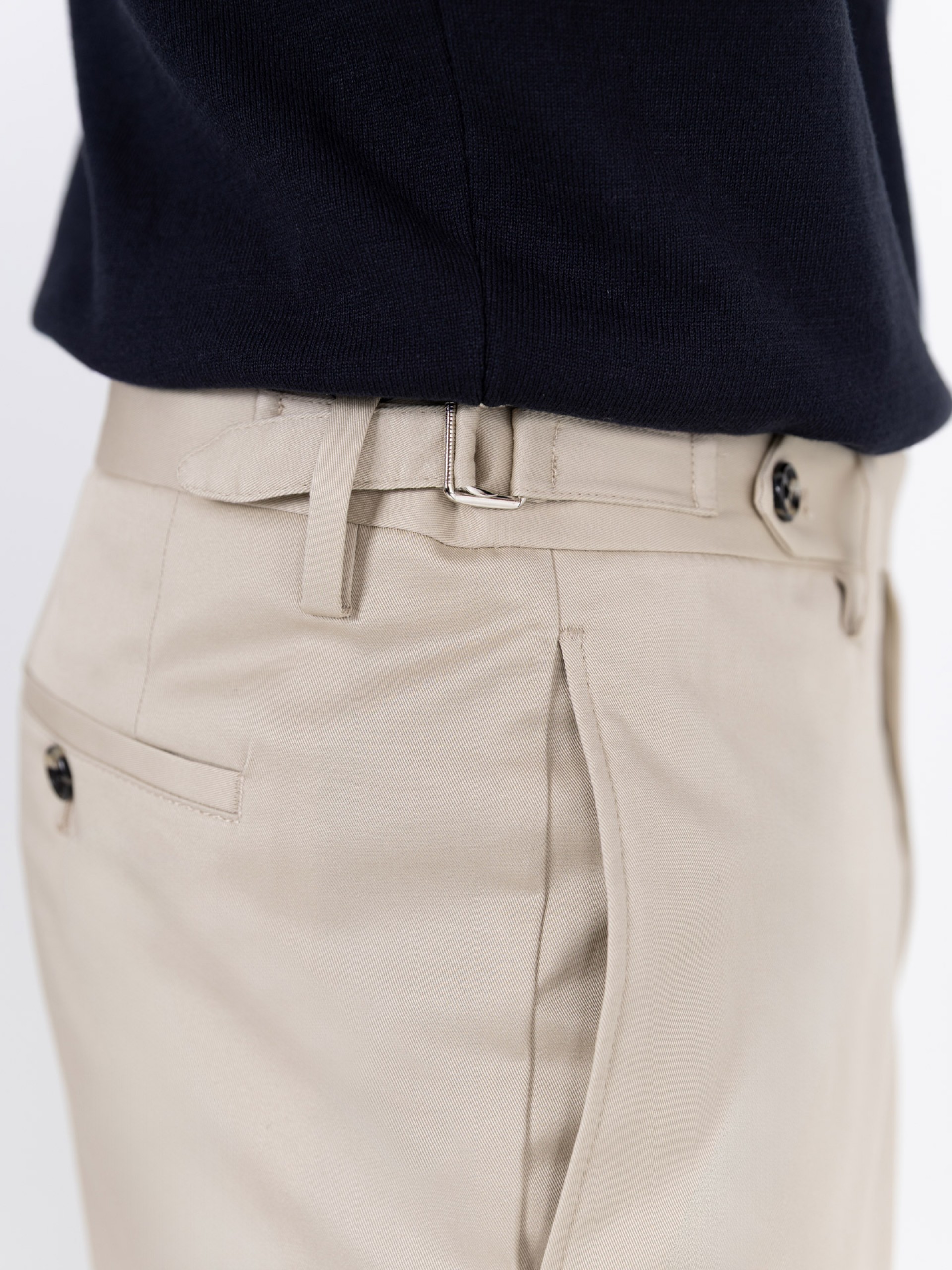 Pantalones de corte regular en mezcla de algodón