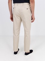 Pantalones de corte regular en mezcla de algodón Pantalones de corte regular en mezcla de algodón
