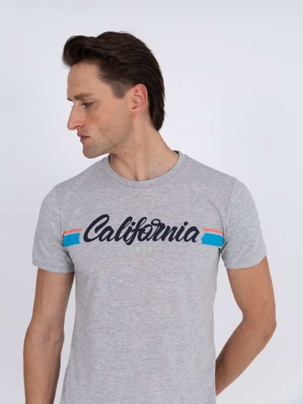 T-shirt 100% algodão California T-shirt 100% algodão California