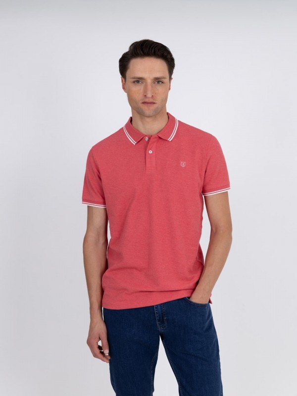 Polo bsico piqu de 100% algodo