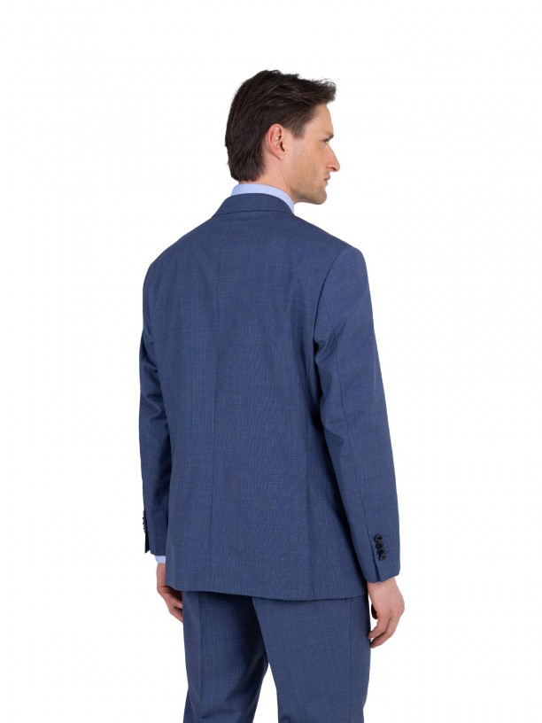Fato de micro padrão regular fit Fato de micro padrão regular fit