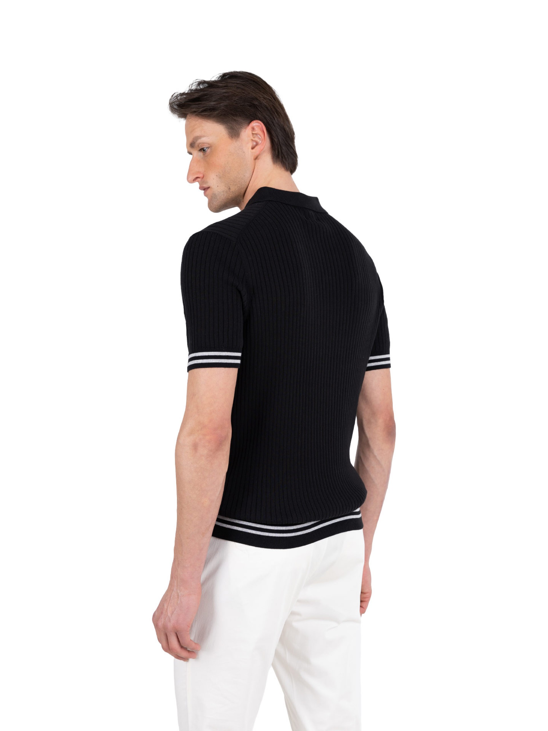 Short-sleeve polo shirt 100% cotton