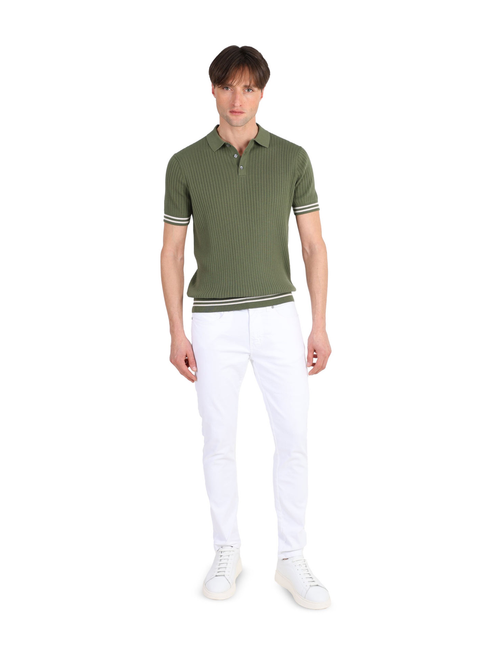 Short-sleeve polo shirt 100% cotton