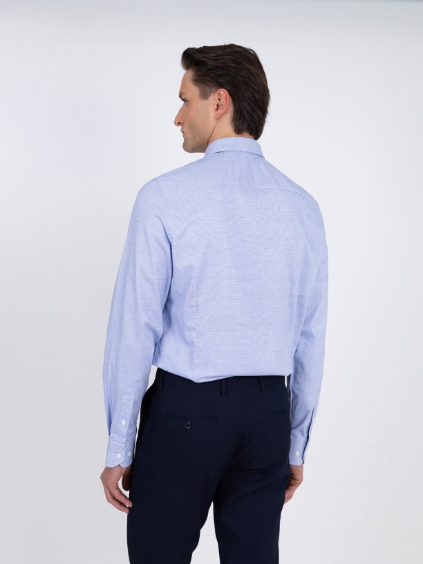 Slim fit plain classic shirt