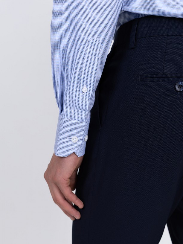 Slim fit plain classic shirt