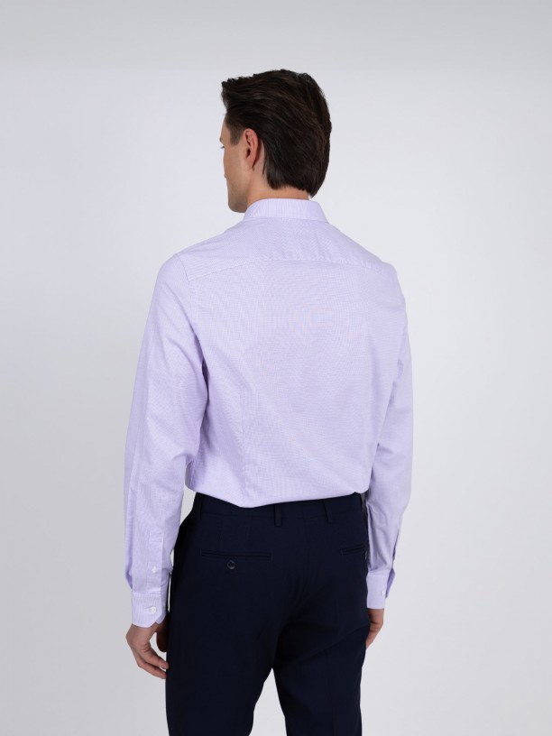 Slim fit plain classic shirt