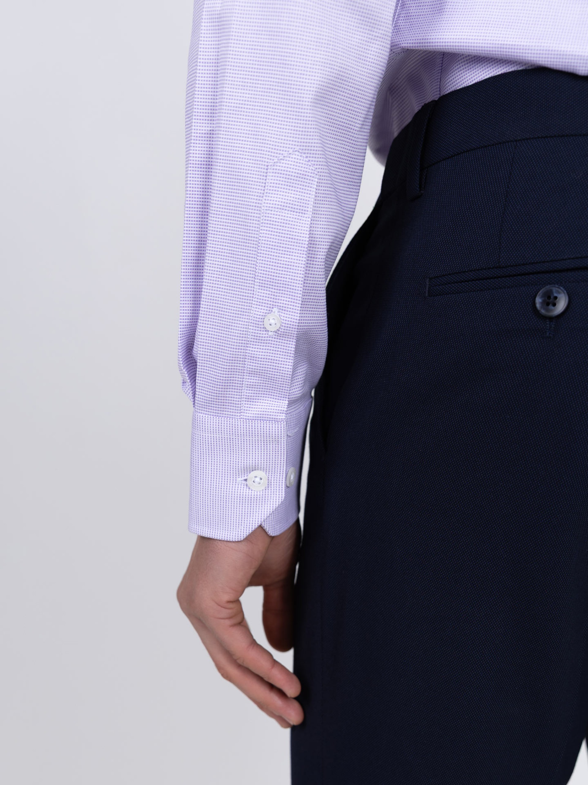 Camisa clásica lisa slim fit