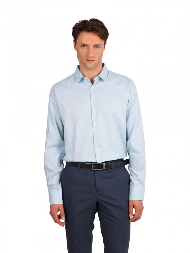 Micro structured classic shirt Micro structured classic shirt