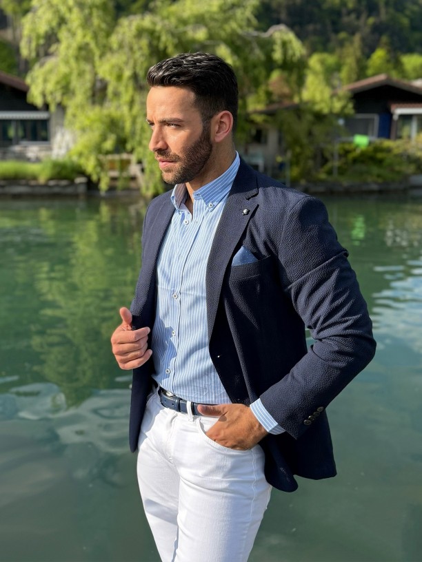 Blazer microestructurado