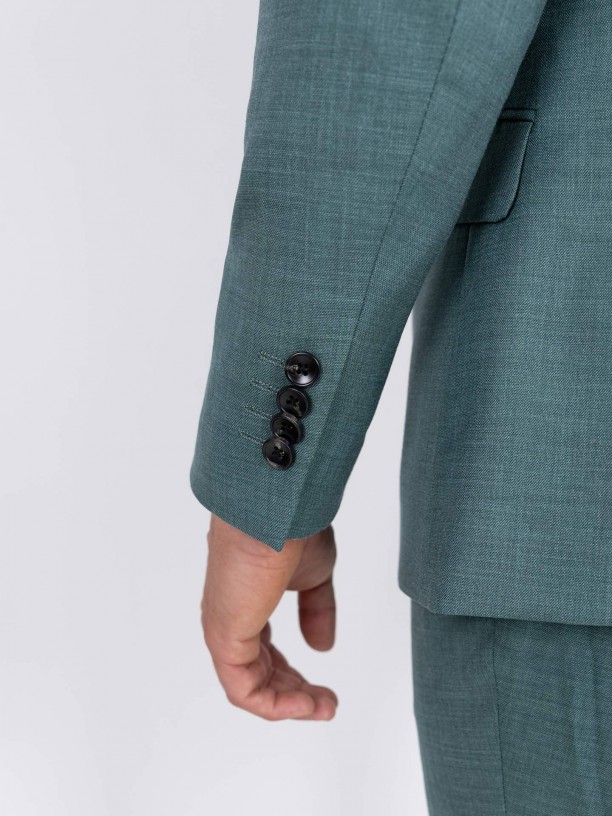 Fato liso slim fit com colete Fato liso slim fit com colete