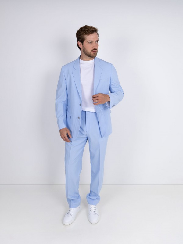 Plain oversized-cut suit