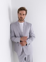 Plain oversized-cut suit