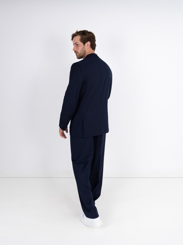 Plain oversized-cut suit