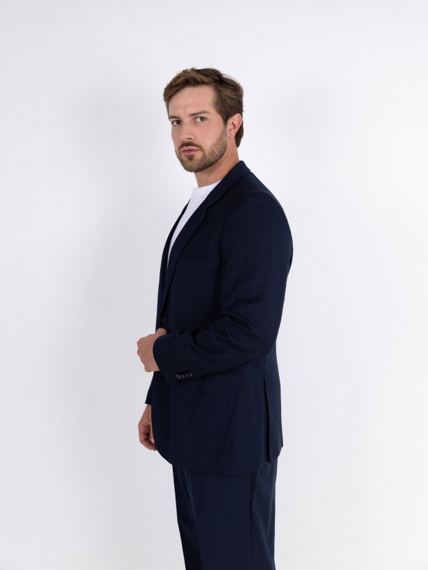Plain oversized-cut suit