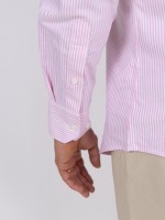 Camisa de algodão às riscas Camisa de algodão às riscas