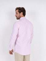 Camisa de algodão às riscas Camisa de algodão às riscas