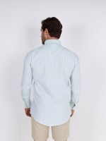Camisa de algodão às riscas Camisa de algodão às riscas