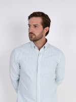 Camisa de algodão às riscas Camisa de algodão às riscas