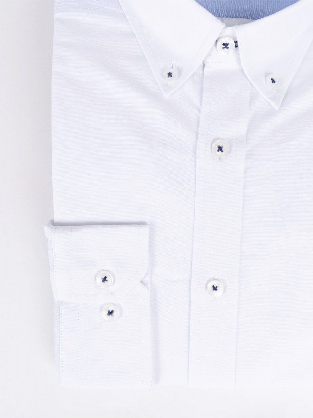 Camisa casual lisa 100% algodão Camisa casual lisa 100% algodão