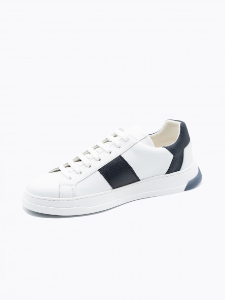 Leather sneaker with side detail Leather sneaker with side detail
