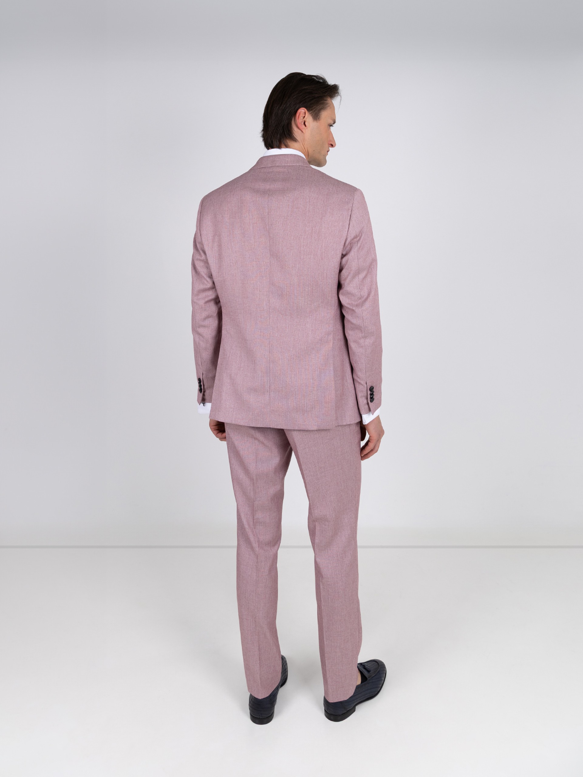 Slim fit cut suit micro pattern