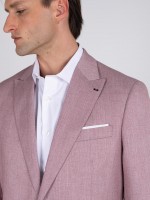 Slim fit cut suit micro pattern