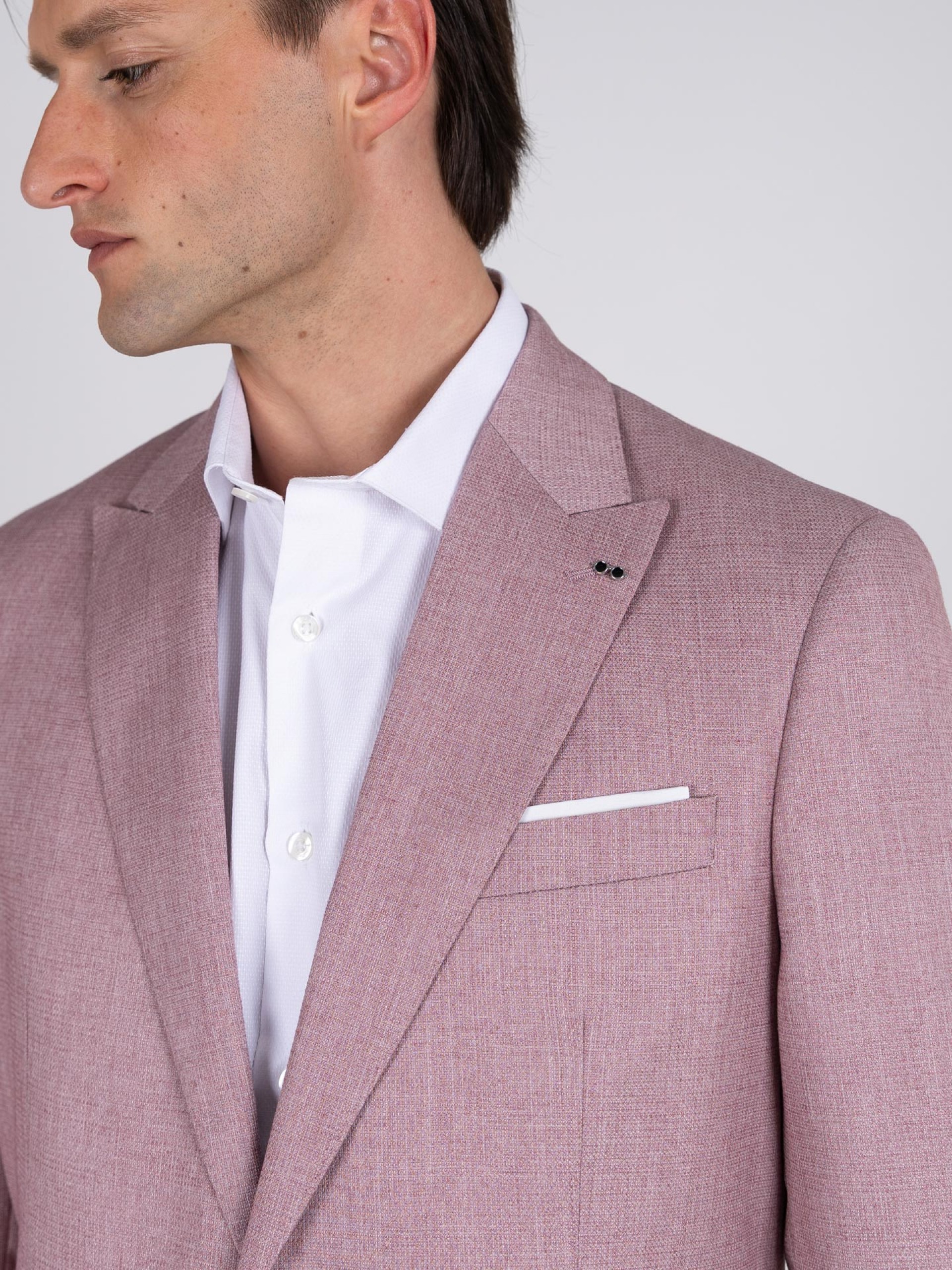 Slim fit cut suit micro pattern