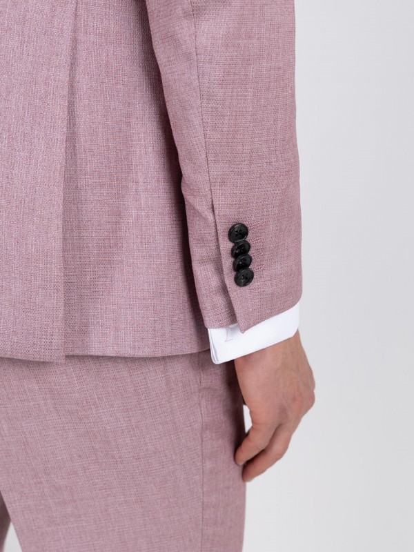 Traje slim fit con micro estampado Traje slim fit con micro estampado