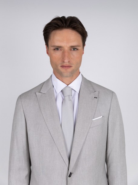 Slim fit cut suit micro pattern Slim fit cut suit micro pattern