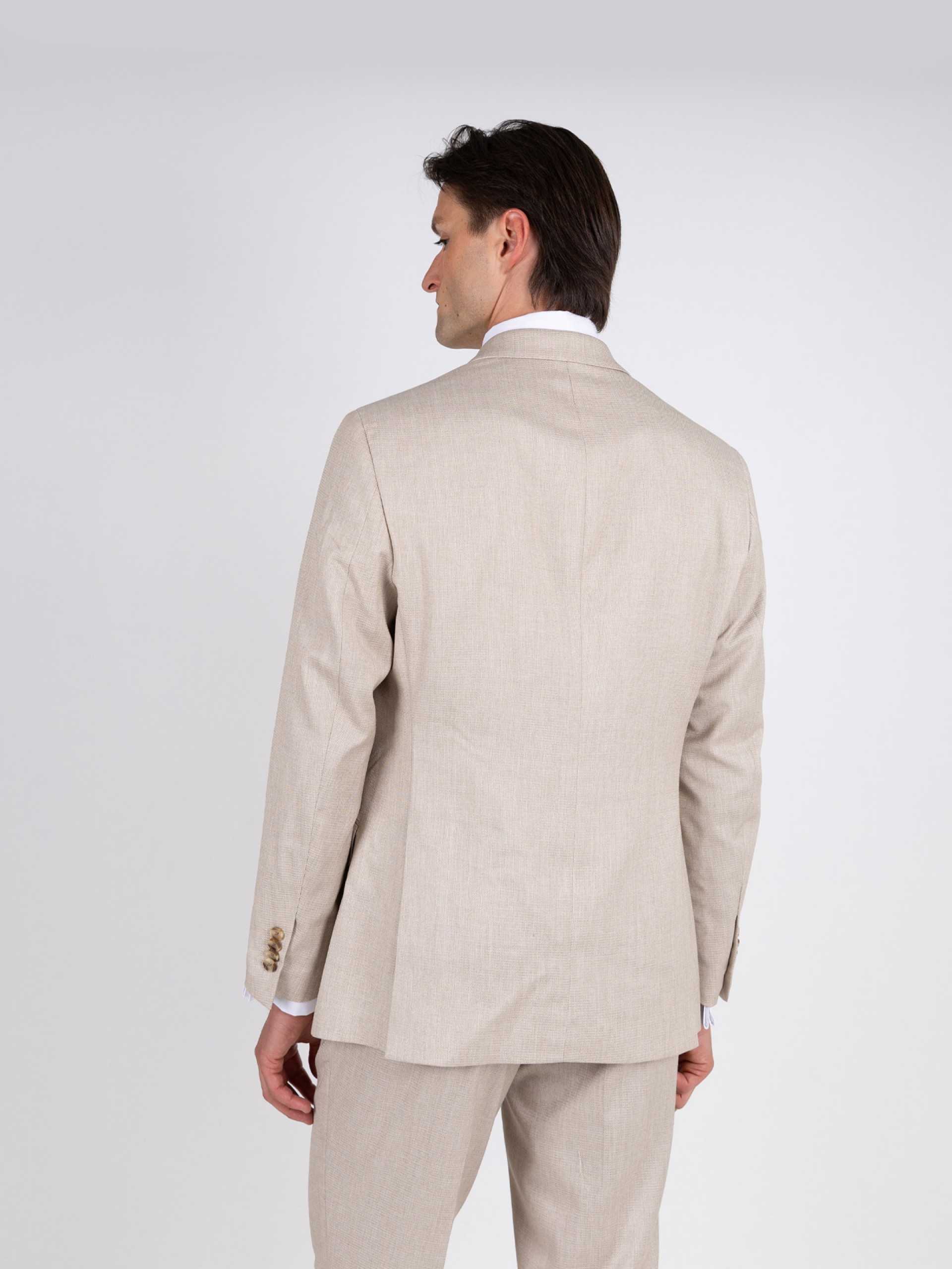 Slim fit cut suit micro pattern