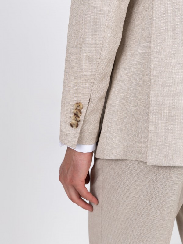 Traje slim fit con micro estampado Traje slim fit con micro estampado