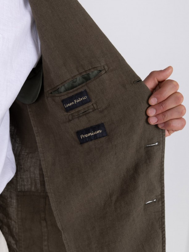 Blazer Safari 100% Linho Blazer Safari 100% Linho