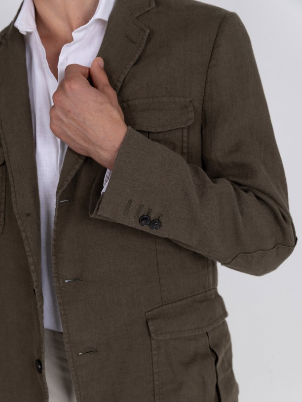 Blazer Safari 100% Linho Blazer Safari 100% Linho