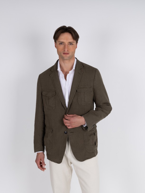 Blazer Safari 100% Linho Blazer Safari 100% Linho