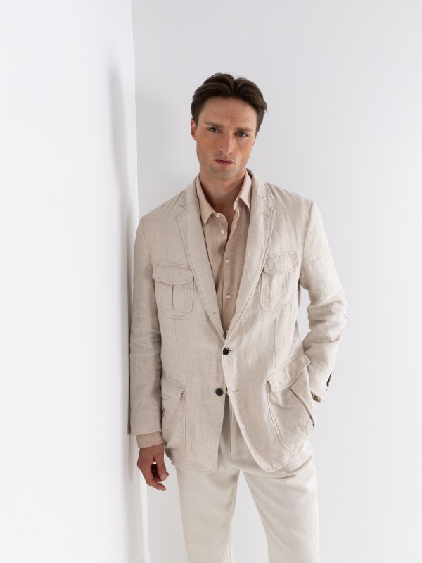 Blazer Safari 100% Lino