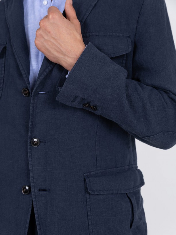 100% Linen Safari Blazer 100% Linen Safari Blazer